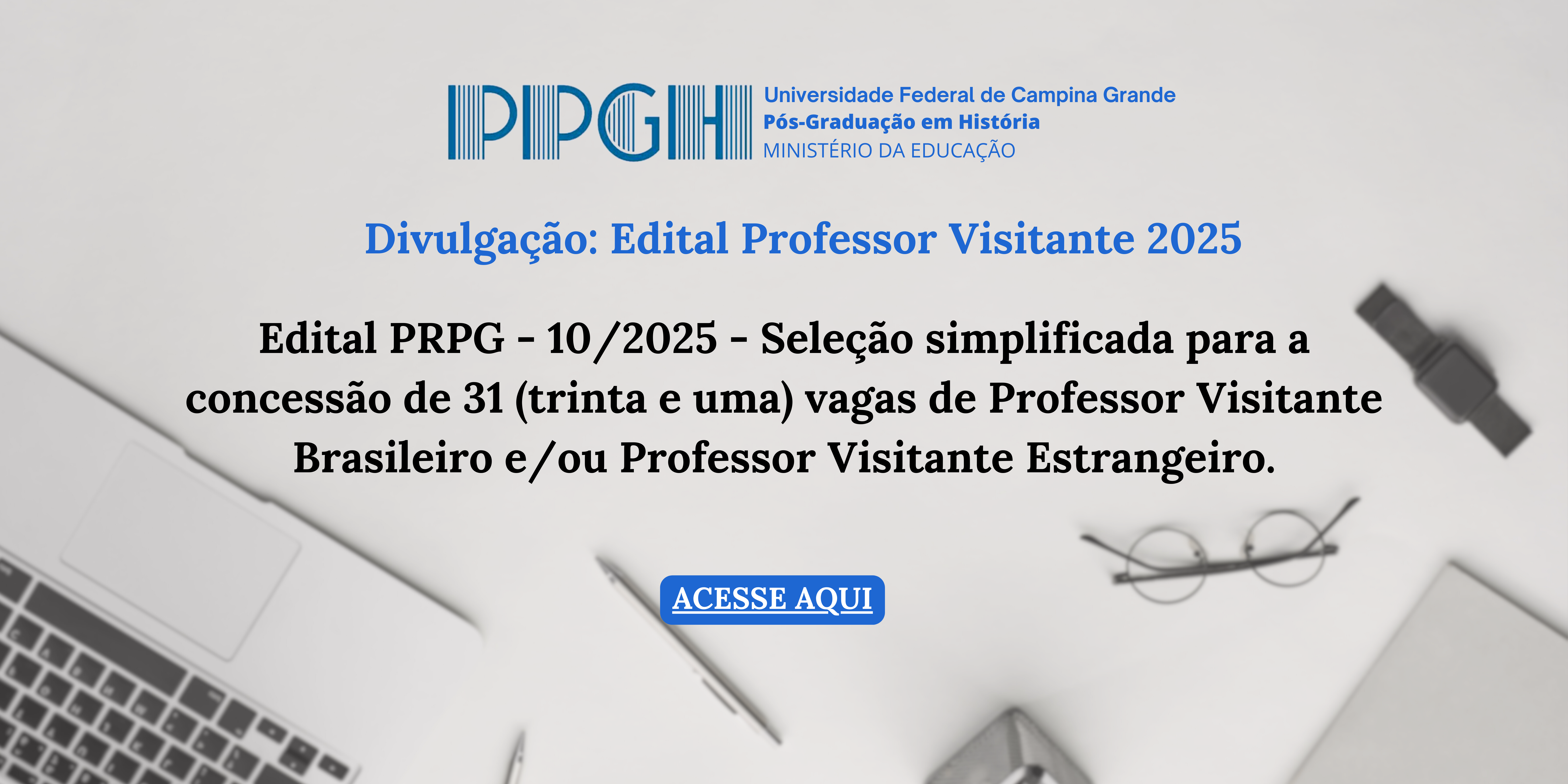 Edital Professor Visitante 2025